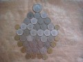 Bolsa 43 monedas 5 PESETAS, diferentes desde 1949, Franco y Rey J.C.I 