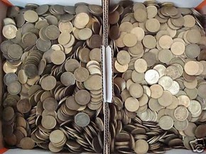 Bolsa 14 Kilos en más de 4000 monedas de PESETA 