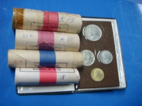 Todas las monedas del ao 1978 (4 cartuchos y 1 cartera), con calidad SC