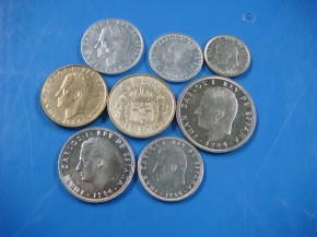 Bolsa Ao Completo 1984 (7 valores, 8 monedas), Rey Juan Carlos I, SC
