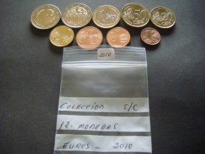 Bolsa Ao Completo 2010 (8 valores), Euros Espaa, SC